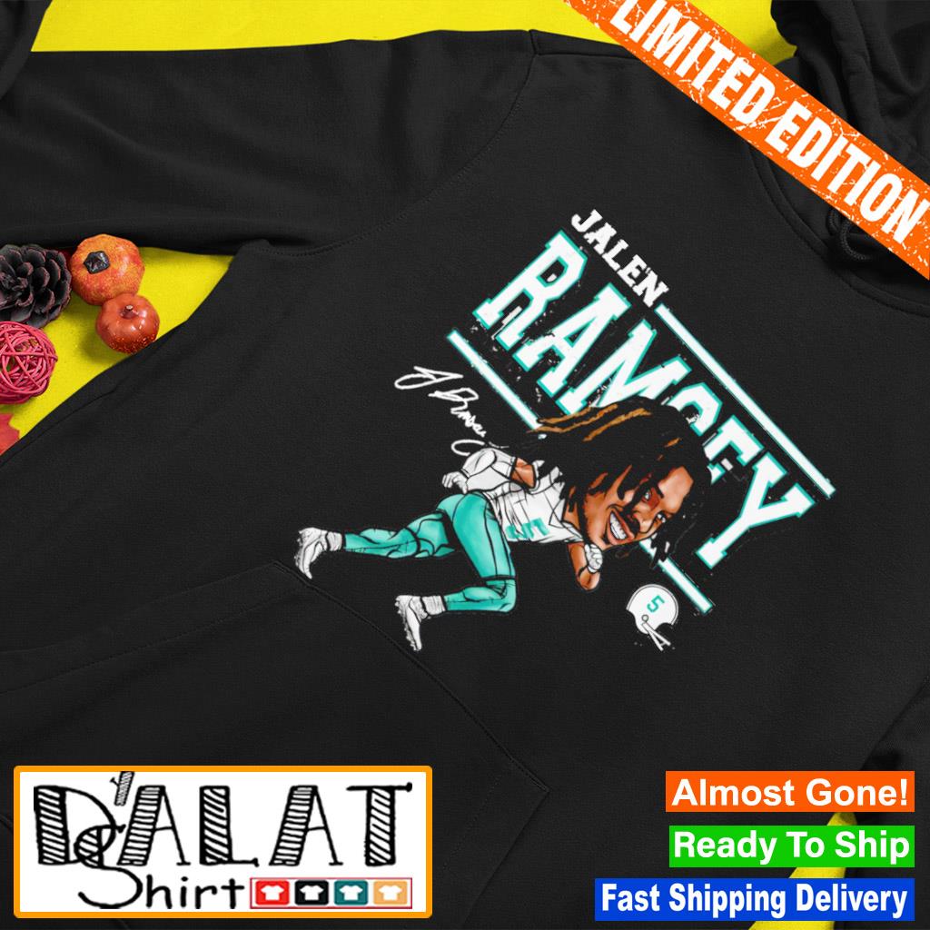 Jalen Ramsey Miami Dolphins Cartoon signature shirt - Dalatshirt