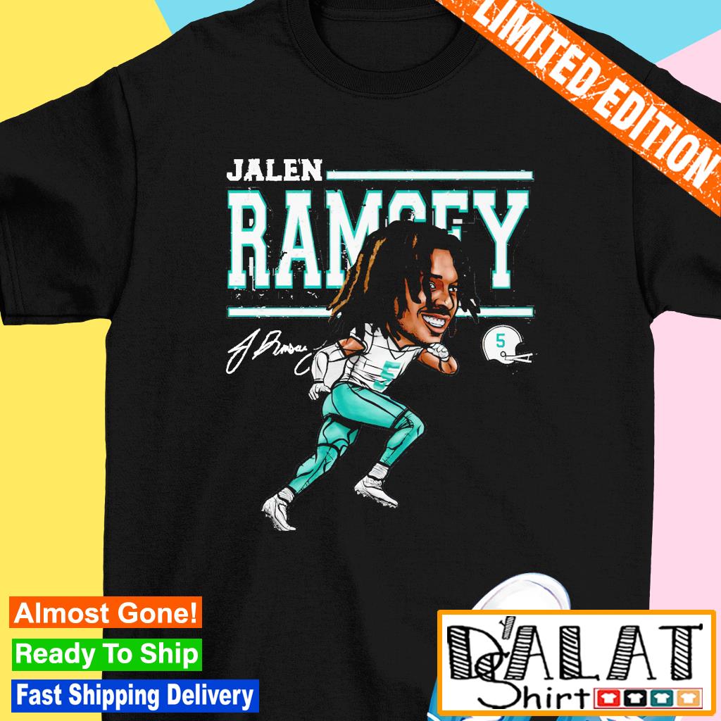 Jalen Ramsey Miami Dolphins Cartoon signature shirt - Dalatshirt