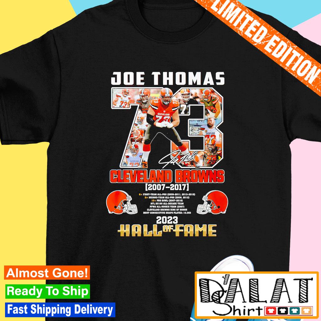 Shop Joe Thomas Autograph on Cleveland Browns 75th Anniversary