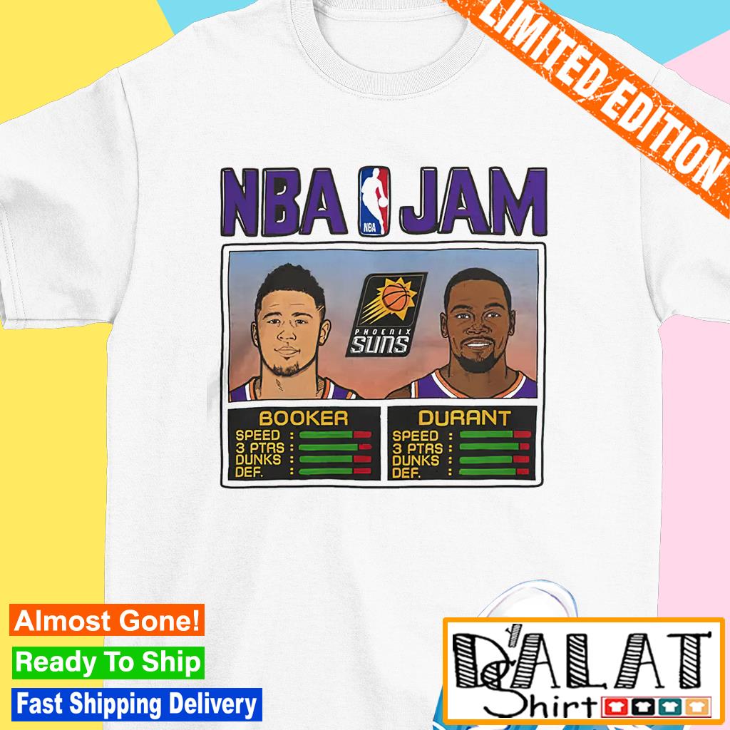 NBA Jam Suns Devin Booker and Kevin Durant shirt - Dalatshirt