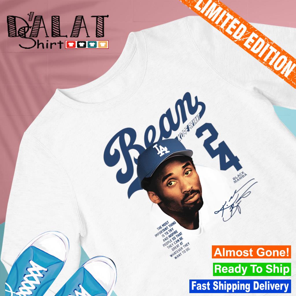 Kobe Bryant Bean LA Dodgers signature shirt - Dalatshirt