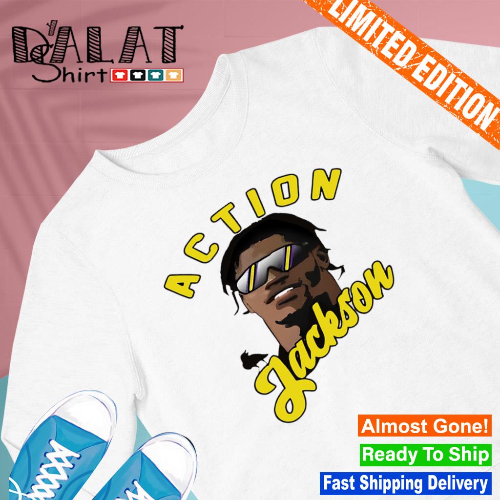 Lamar Jackson Action Jackson Inspired T-shirt - Dalatshirt