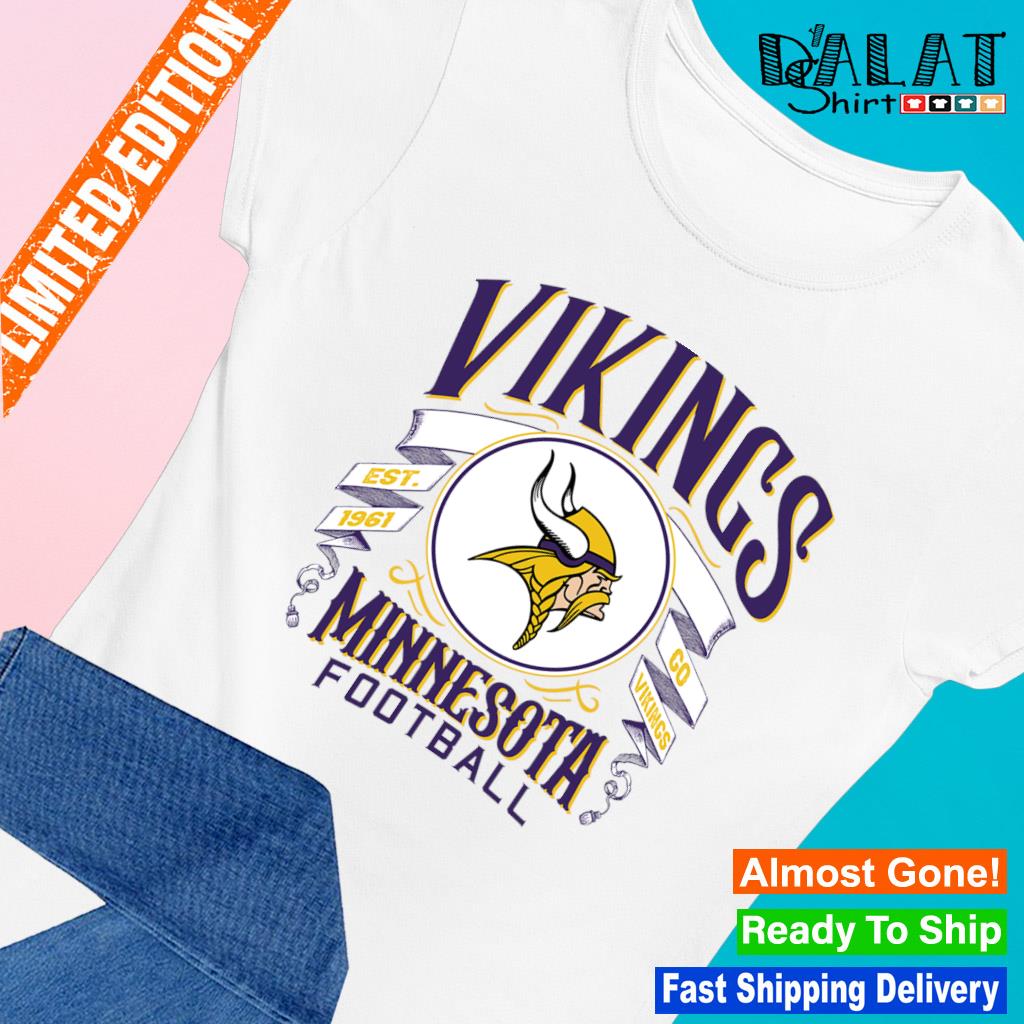 Minnesota Vikings football est. 1961 go Vikings logo shirt, hoodie,  sweater, long sleeve and tank top