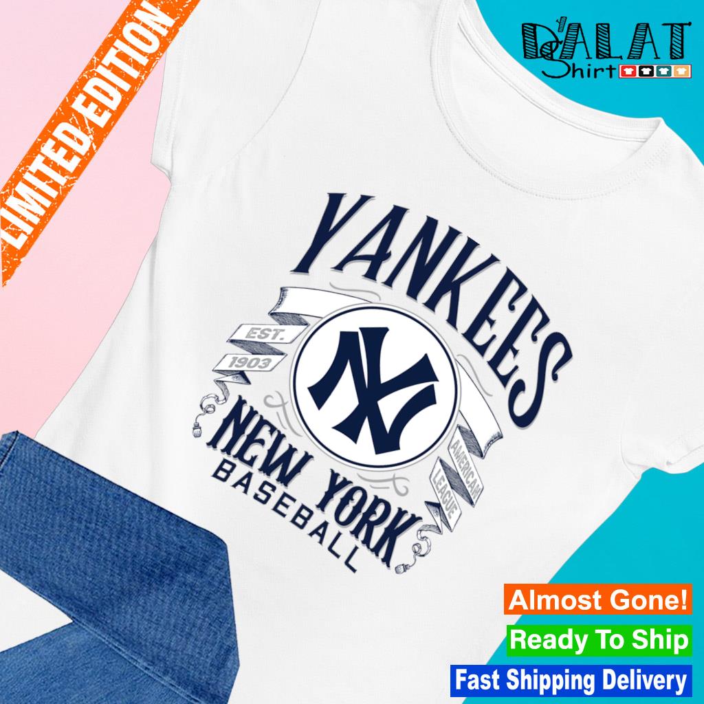 Vintage 90s MLB New York Yankees Shirt, New York Yankees EST 1903 Shirt  KV11343