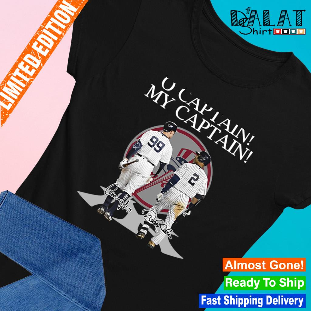 Aaron Judge and Derek Jeter o captain my captain shirt t-shirt by