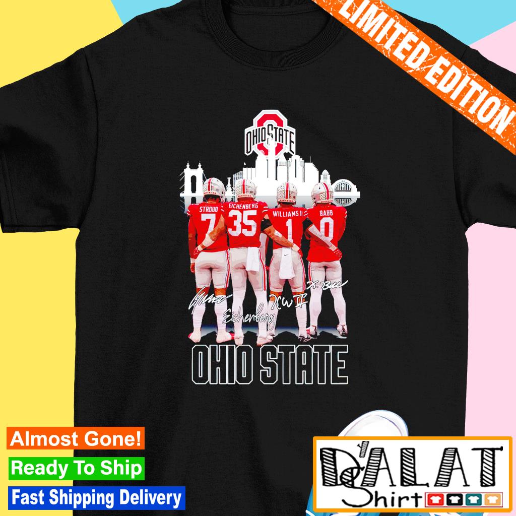 Ohio State Buckeyes C. J. Stroud Tommy Eichenberg Miyan Williams and Kamryn  Babb shirt, hoodie, sweater, long sleeve and tank top