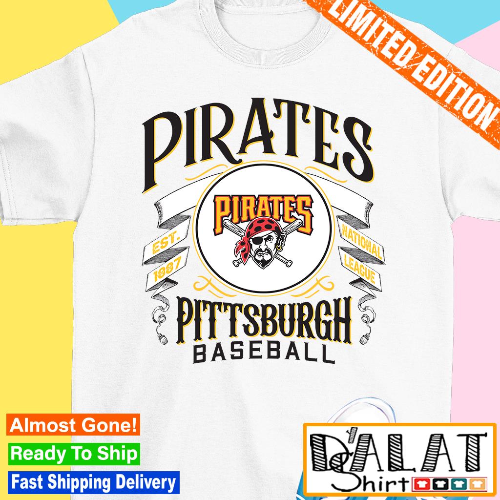 Vintage Pittsburgh Pirates T-Shirt Baseball Shirt Est 1887 Unisex