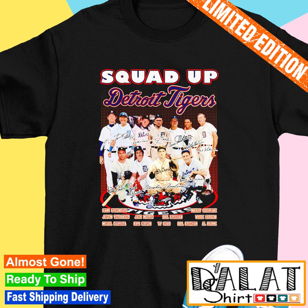 Squad up Detroit Tigers all team member baseball poster gift shirt, hoodie,  sweater, long sleeve and tank top