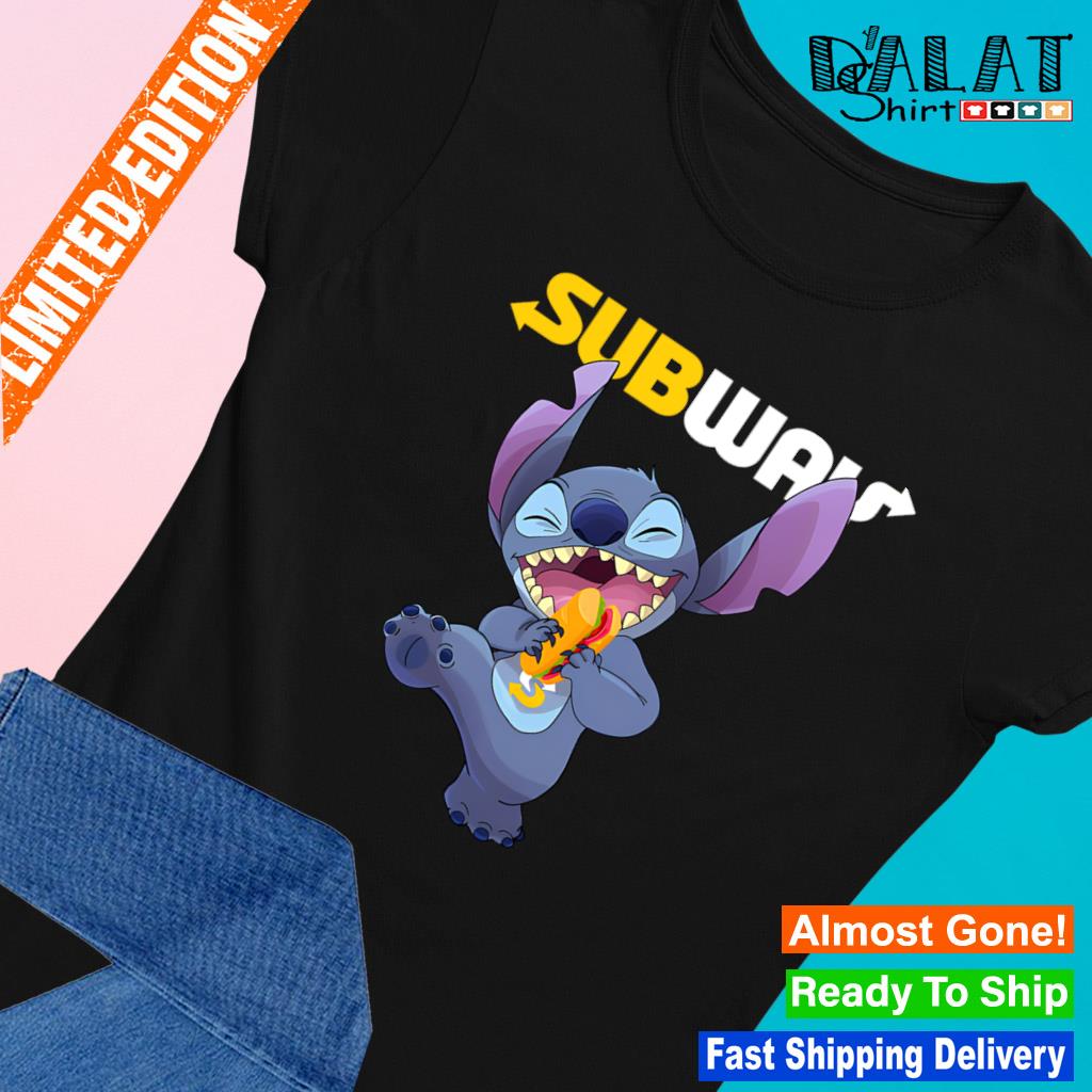 Subway Stitch eating hotdog funny shirt, hoodie, sweater, long sleeve and  tank top