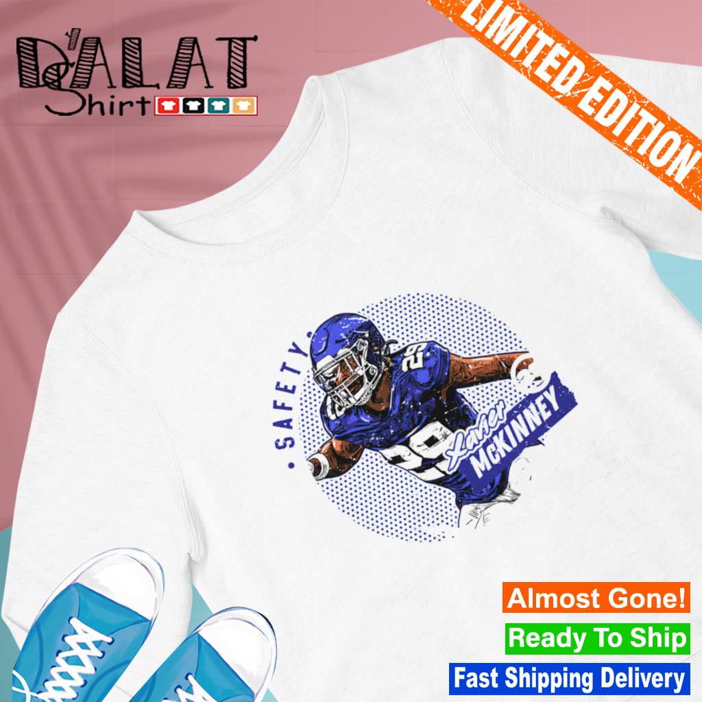 Xavier McKinney New York Giants Dots Safety shirt - Dalatshirt