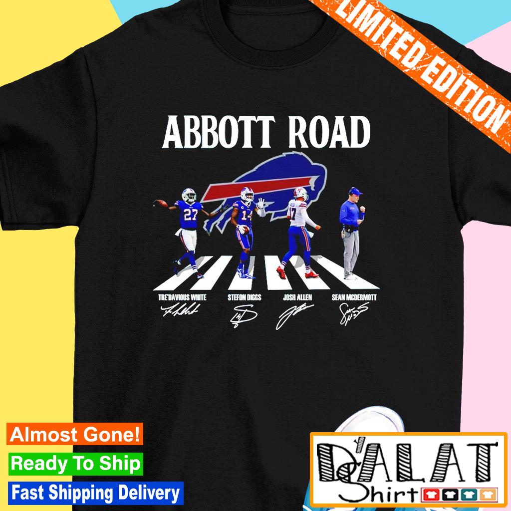 Abbott Road Buffalo Bills signatures shirt - Dalatshirt