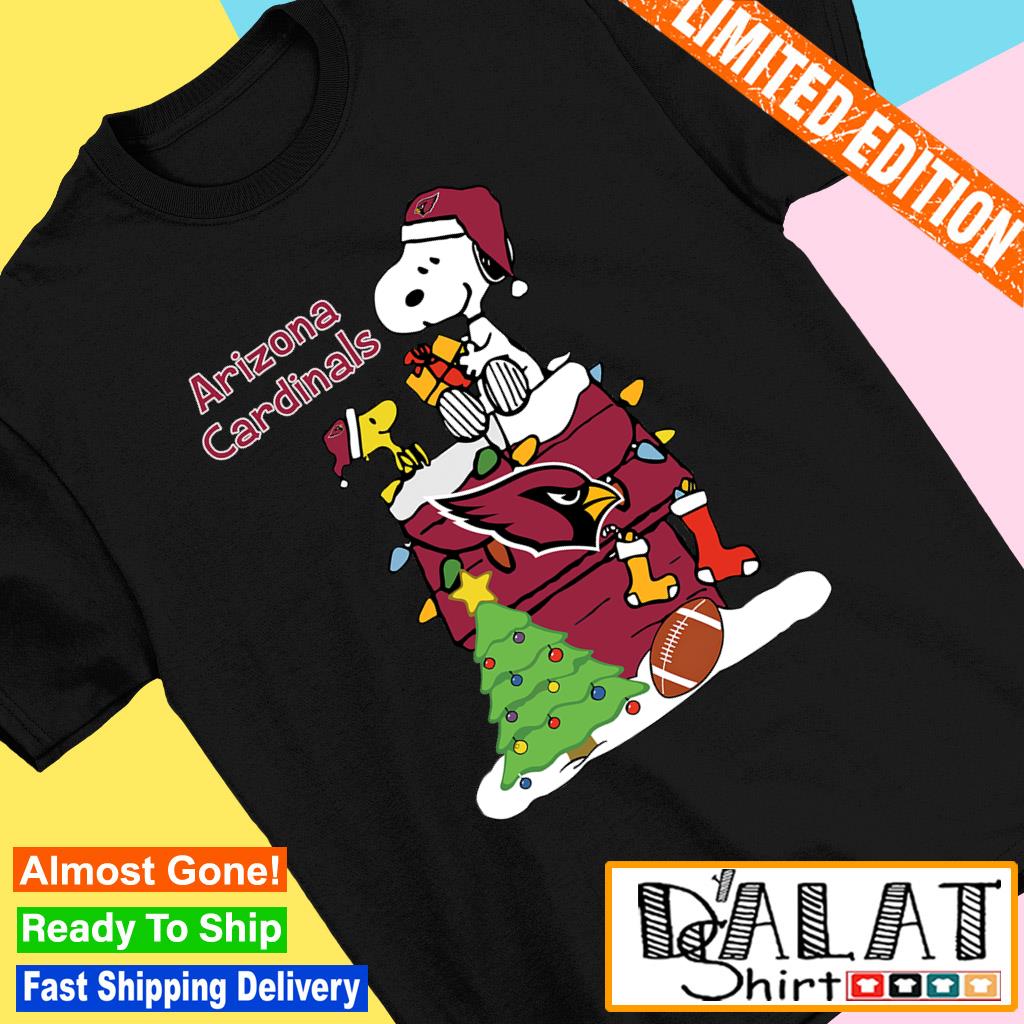 Christmas Snoopy Arizona Cardinals Shirt, hoodie, sweater and long