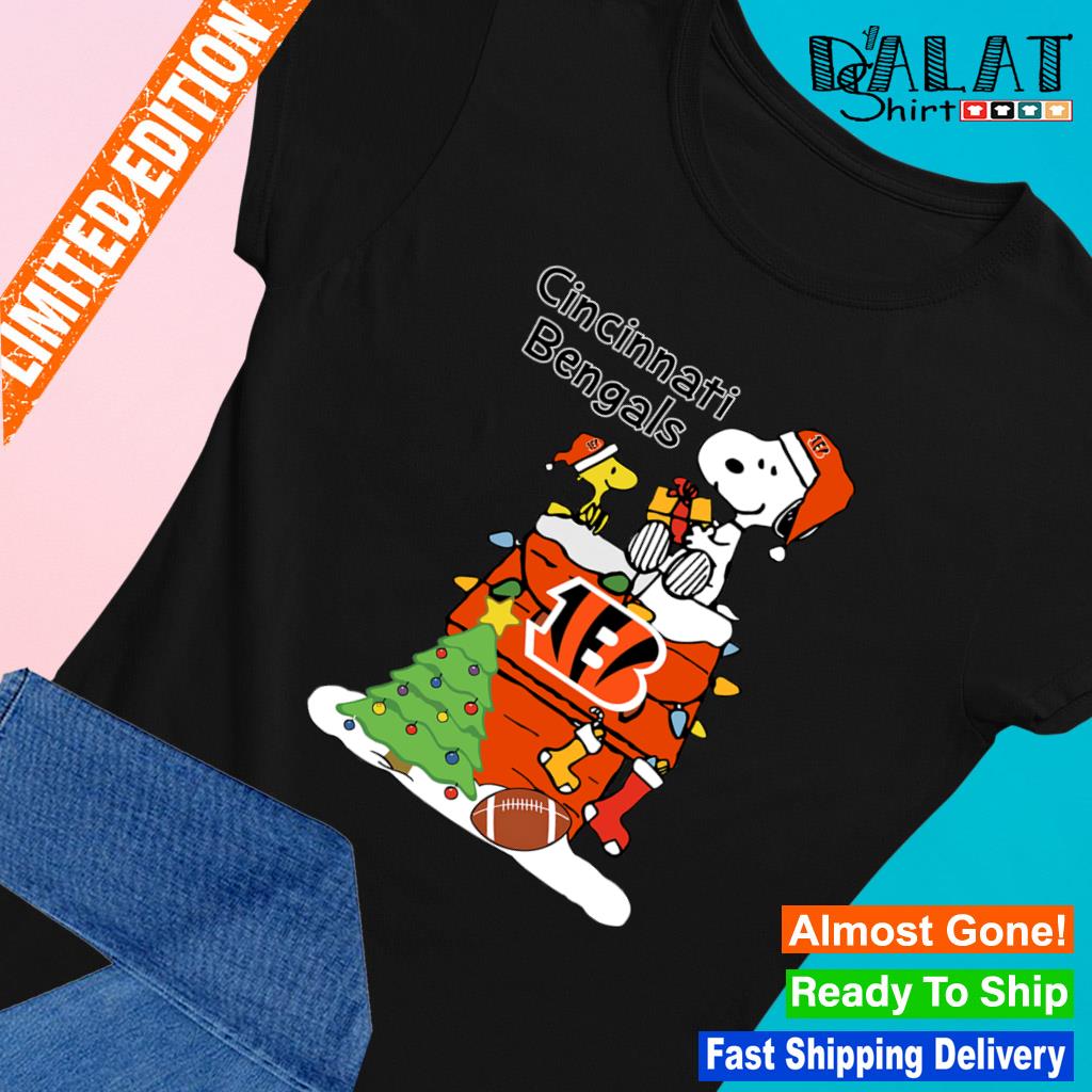 Snoopy Cincinnati Bengals Christmas shirt, hoodie, sweater, long sleeve and  tank top