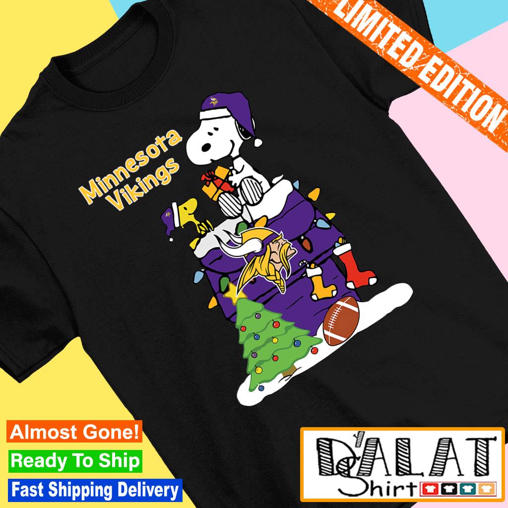 Snoopy The Peanuts Minnesota Vikings Christmas Funny Shirt - High-Quality  Printed Brand