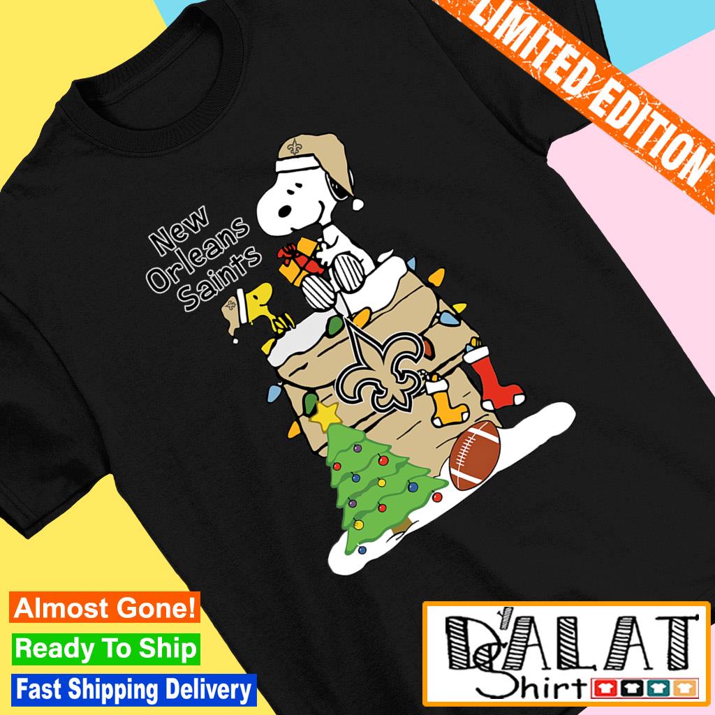 Snoopy New Orleans Saints Christmas shirt, hoodie, sweater, long sleeve and  tank top