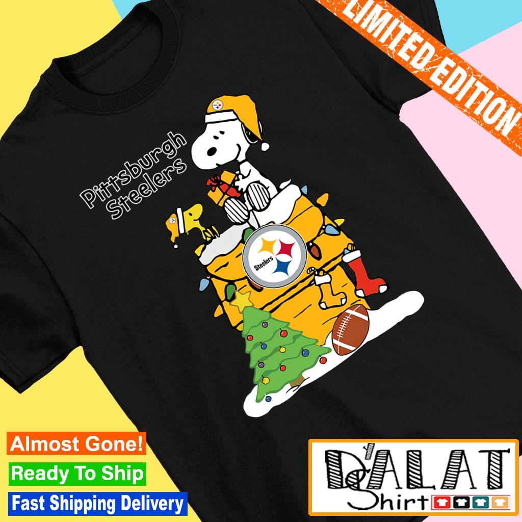 Happy Merry Christmas Snoopy Pittsburgh Steelers logo gift shirt, hoodie,  sweater, long sleeve and tank top