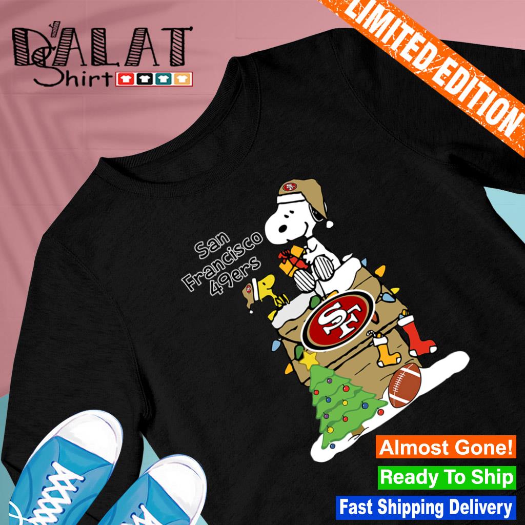 San Francisco 49ers Snoopy Christmas shirt, hoodie, sweater, long sleeve  and tank top