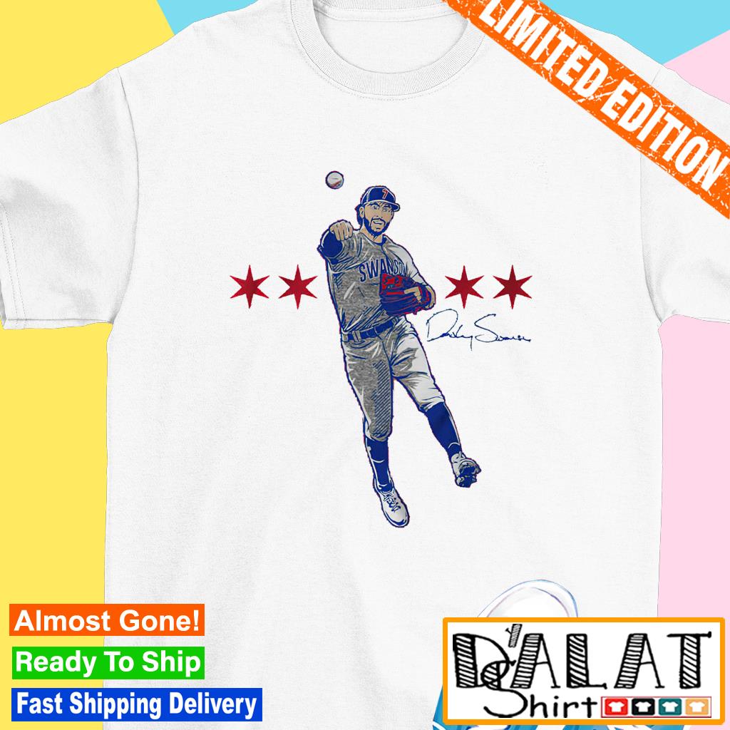 Dansby Swanson Superstar Pose Chicago Cubs signature shirt - Dalatshirt