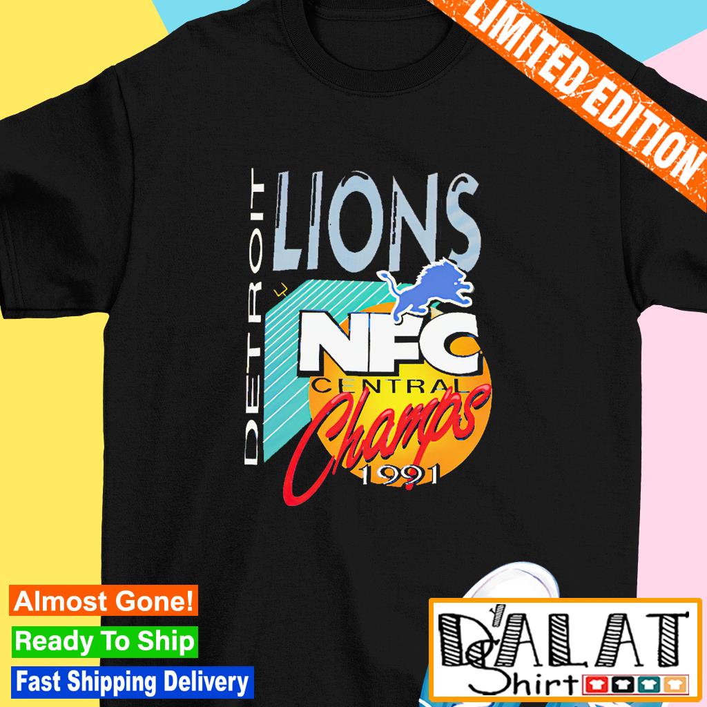 Detroit Lions 1991 NFC Central Champs Retro Tee - The Detroit Lions Podcast