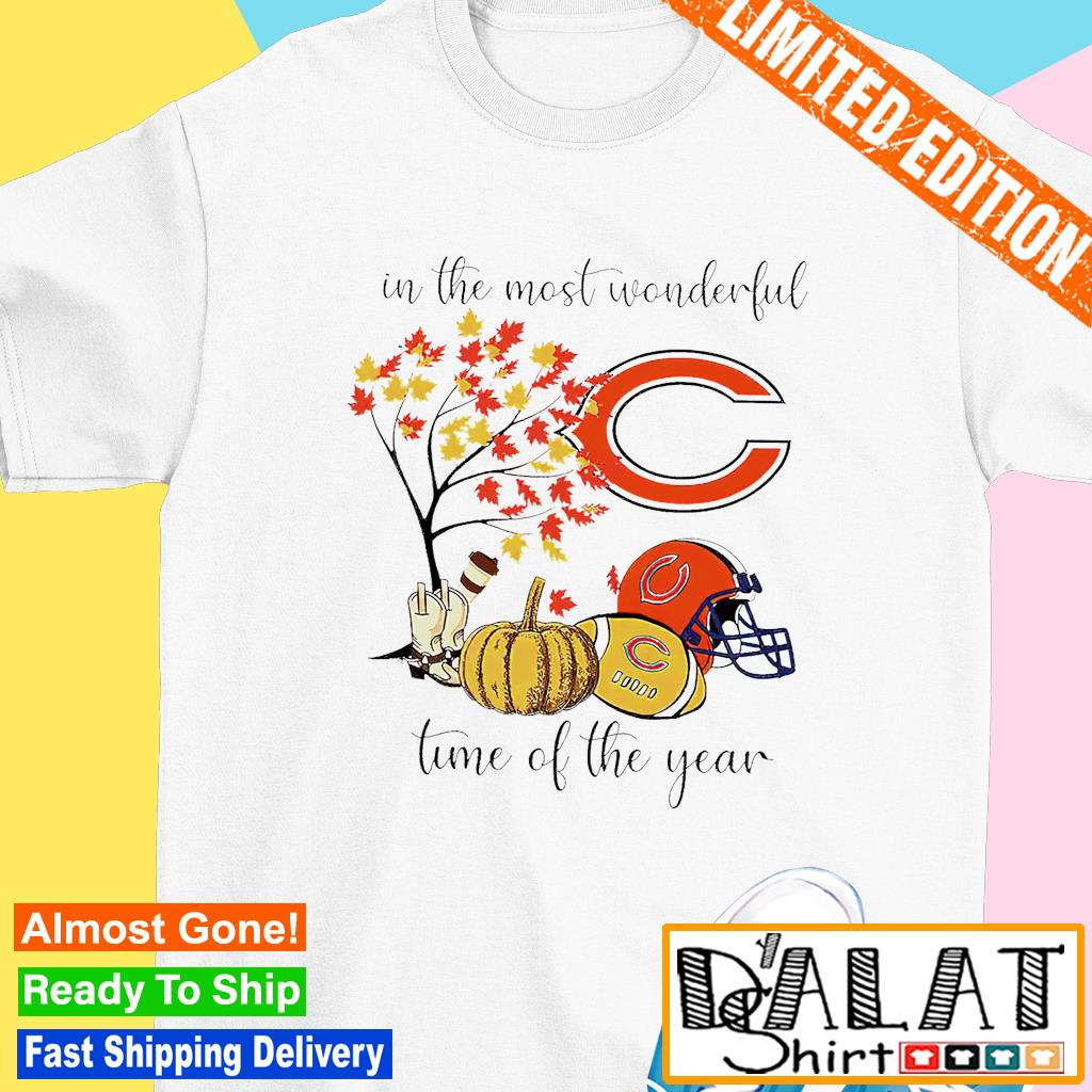 In The Most Wonderful Time Of The Year Chicago Bears T-shirt,Sweater,  Hoodie, And Long Sleeved, Ladies, Tank Top