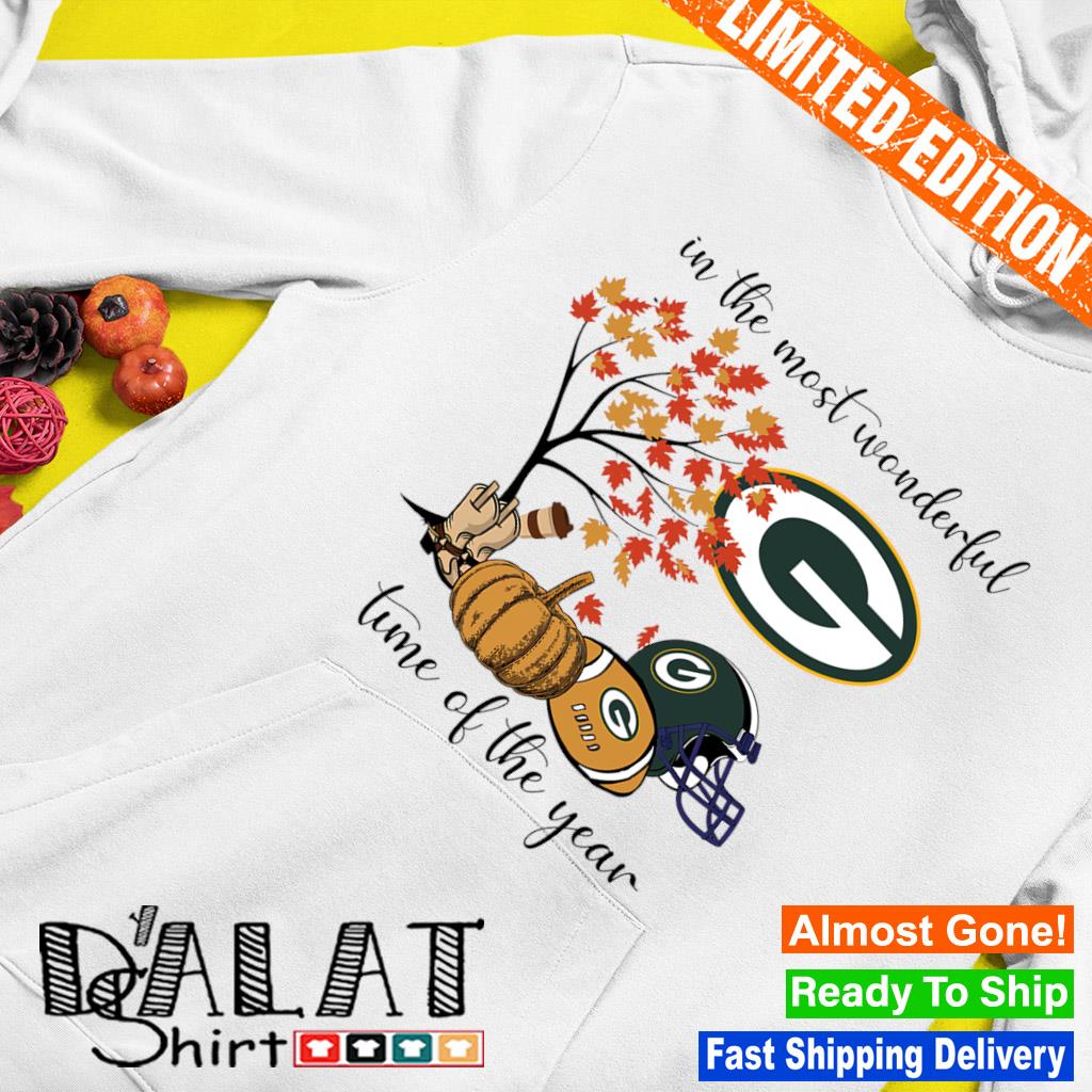 Green Bay Packers In The Most Wonderful Time Of The Year shirt, hoodie,  sweater, long sleeve and tank top