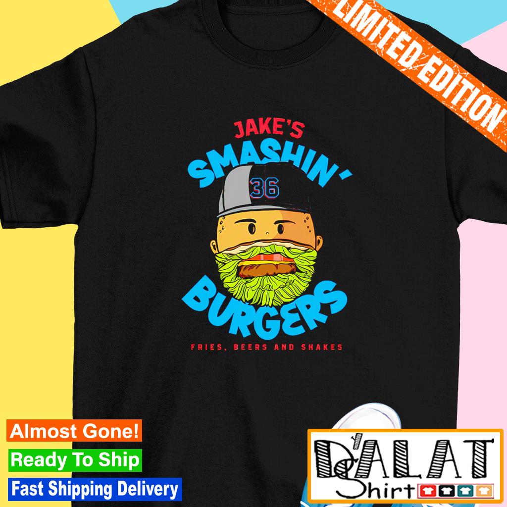 Official Jake burger smashin' burgers T-shirt, hoodie, tank top, sweater  and long sleeve t-shirt