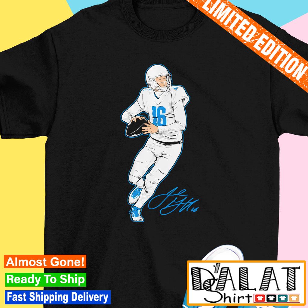 Jared Goff 16 Detroit Lions football player pose poster gift shirt, hoodie,  sweater, long sleeve and tank top