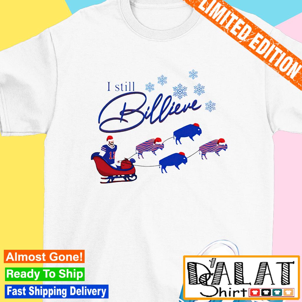 Tee5s-Official josh allen I still billieve buffalo Christmas shirt