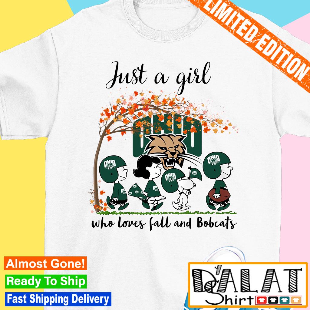 Fremhævet Astrolabe det er nytteløst Just A Woman Who Loves Fall and Ohio Bobcats Peanuts Cartoon T-shirt -  Dalatshirt