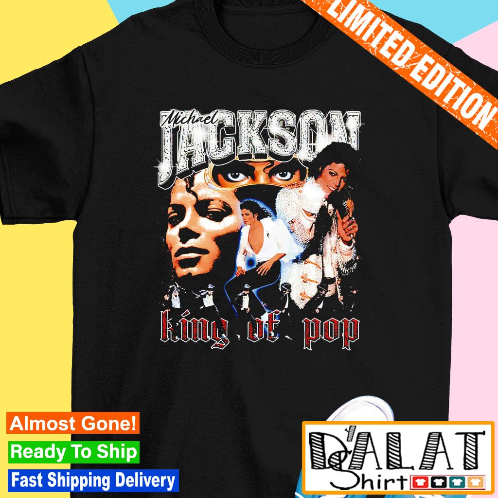 Michael jackson t hotsell shirt king of pop