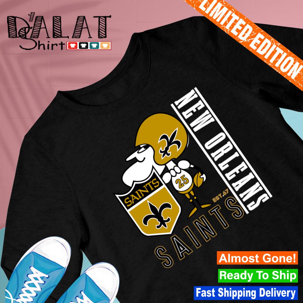 New Orleans Saints mascot logo retro shirt - Dalatshirt