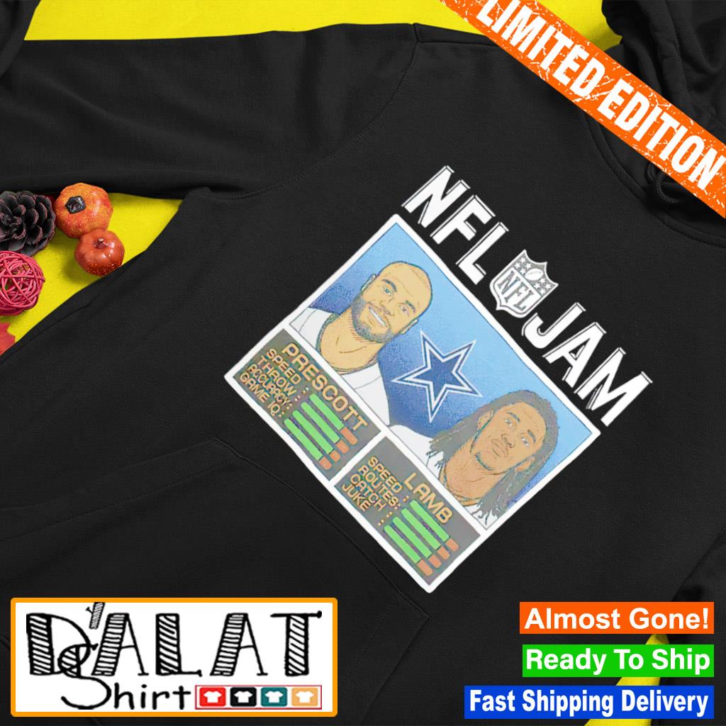 Official Homage merch NFL jam Cowboys prescott and lamb T-shirt