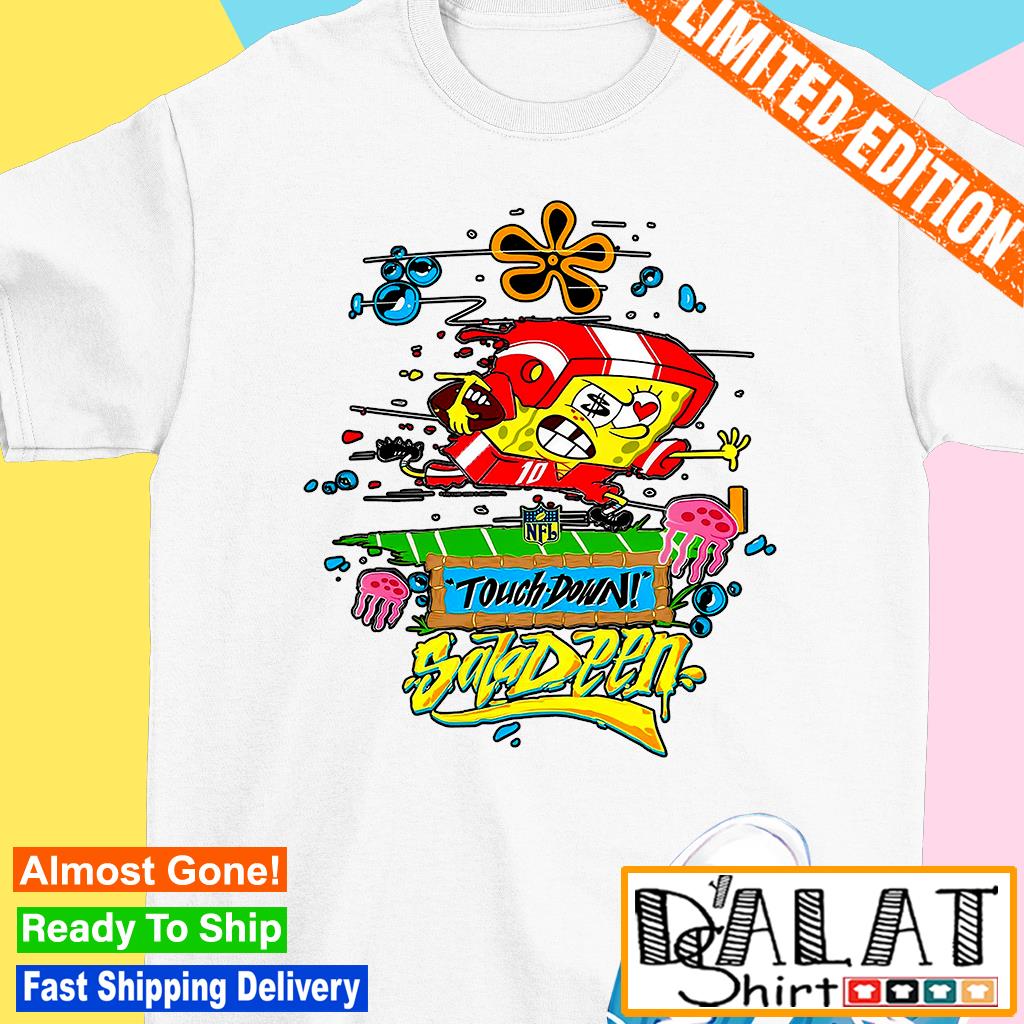 NFL Junk Food SpongeBob x King Saladeen Touchdown Saladeen shirt -  Dalatshirt