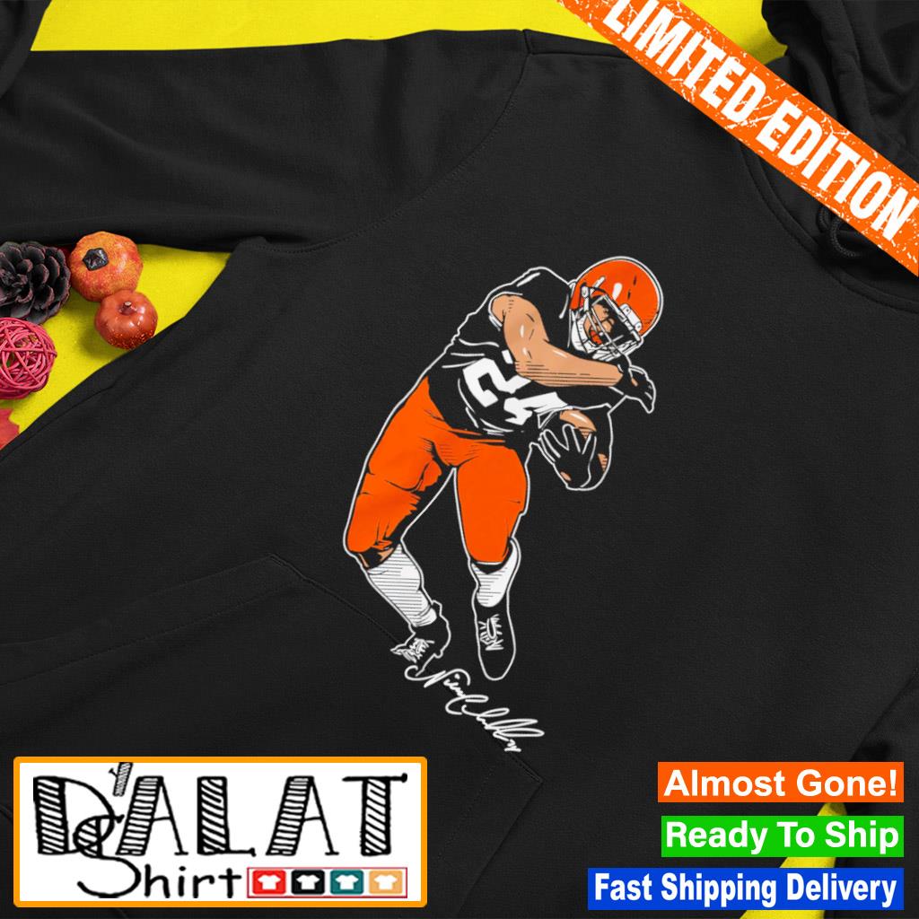 Cleveland Browns football 24 Nick Chubb player pose Us gift shirt, hoodie,  sweater, long sleeve and tank top