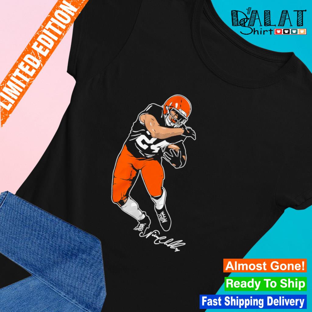 Nick Chubb Cleveland Browns cartoon football shirt, hoodie, sweater and  long sleeve