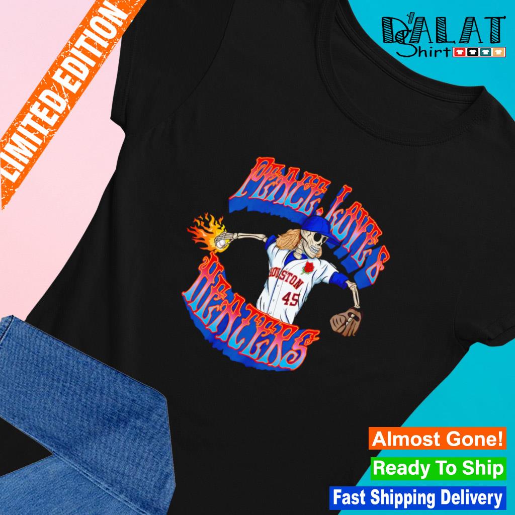 Peace love and heaters Houston Astros Halloween shirt - Dalatshirt