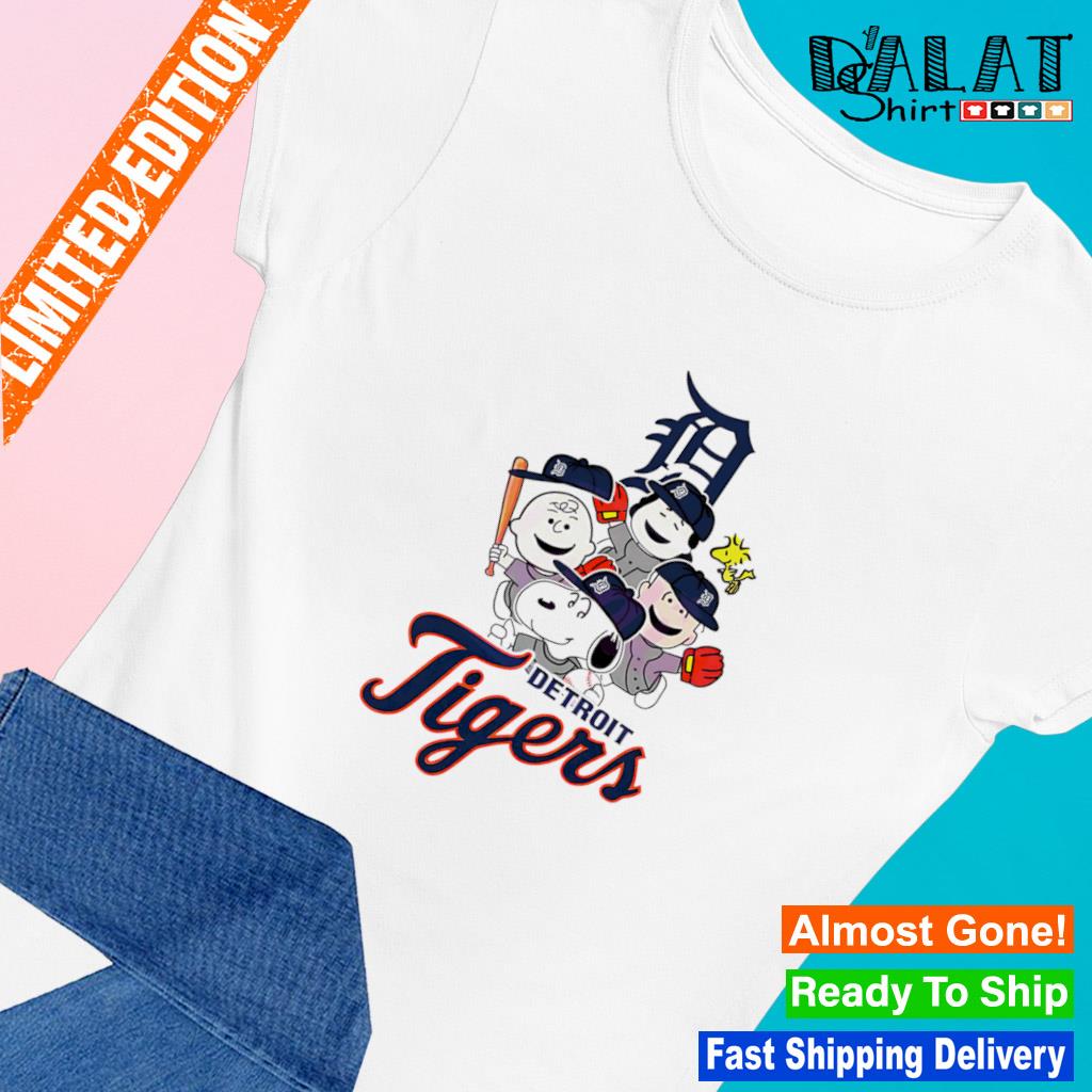 Peanuts Mlb Detroit Tigers Snoopy And Friends Shirt - High-Quality