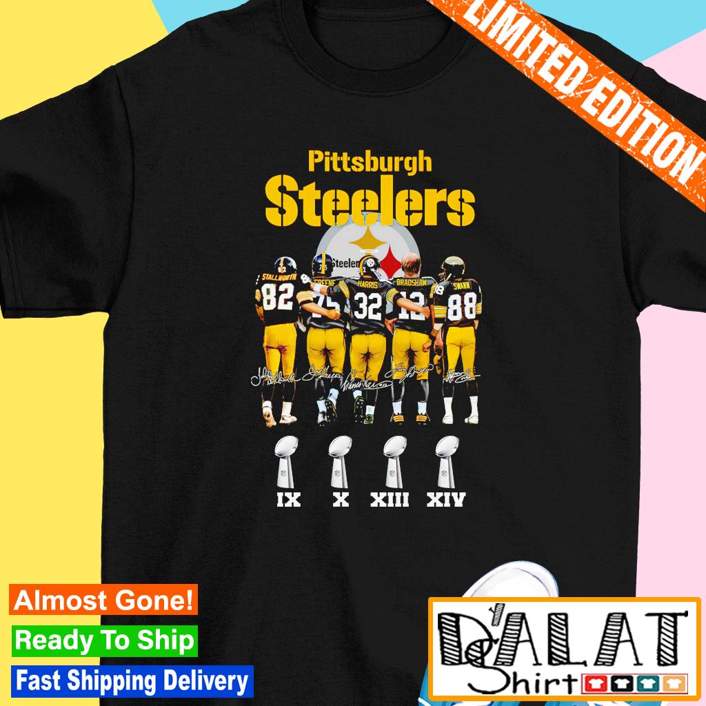 Pittsburgh Steelers Stall Worth Greene Harris Bradshaw Swann T Shirt -  Growkoc