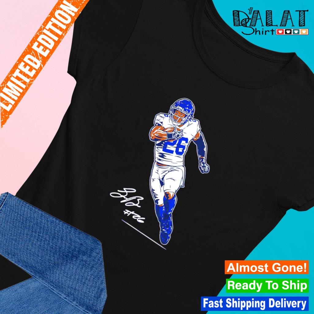 Saquon Barkley Superstar Pose Signature Shirt