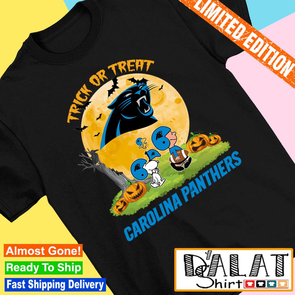 Trick Treat Snoopy Teams Carolina Panthers Shirt - High-Quality