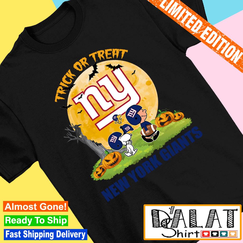 Snoopy Trick Or Treat Halloween New York Giants 2023 T-shirt