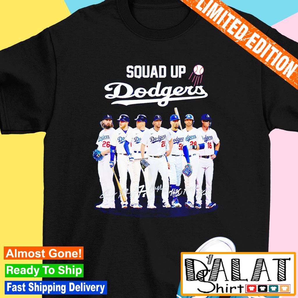 Squad Up Dodgers Signatures shirt - Dalatshirt