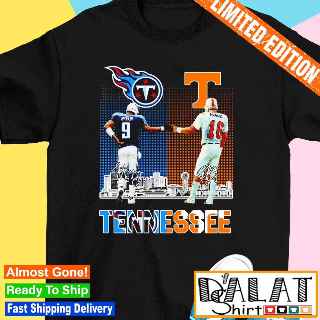 Tennessee Steve Mcnair and Peyton Manning signatures shirt - Dalatshirt