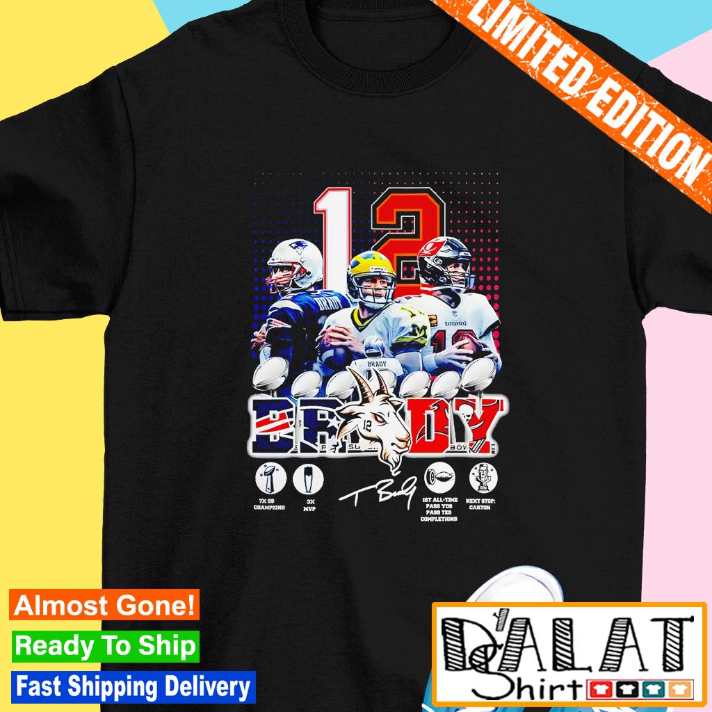 Thank you Tom Brady New England Patriots Tampa Bay Buccaneers signature  shirt - Dalatshirt