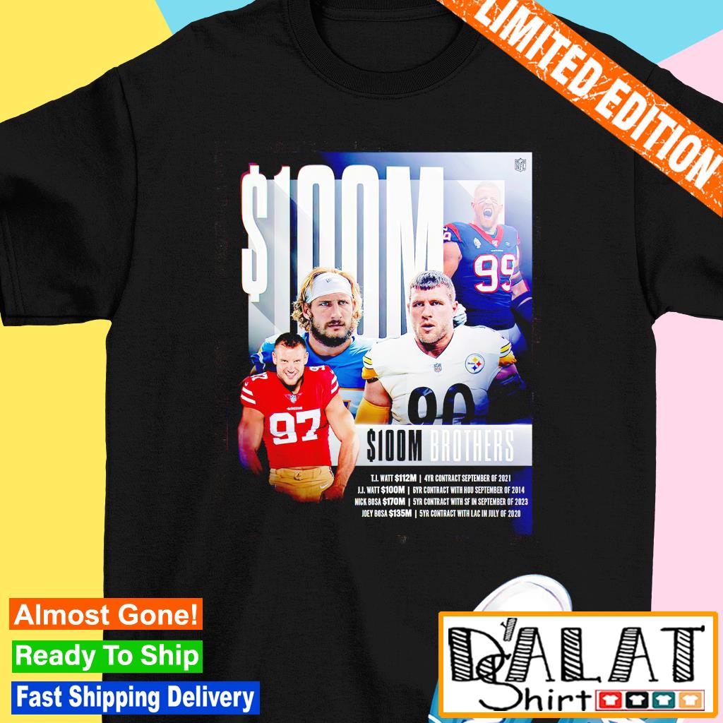 100m Brothers Nfl T-shirt - Shibtee Clothing