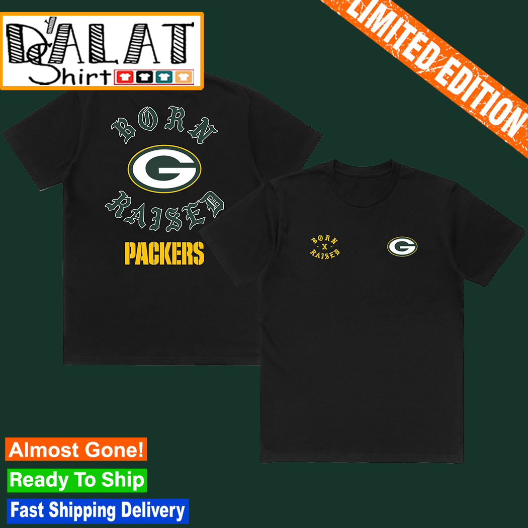Unisex Green Bay Packers Born x Raised Black T-Shirt