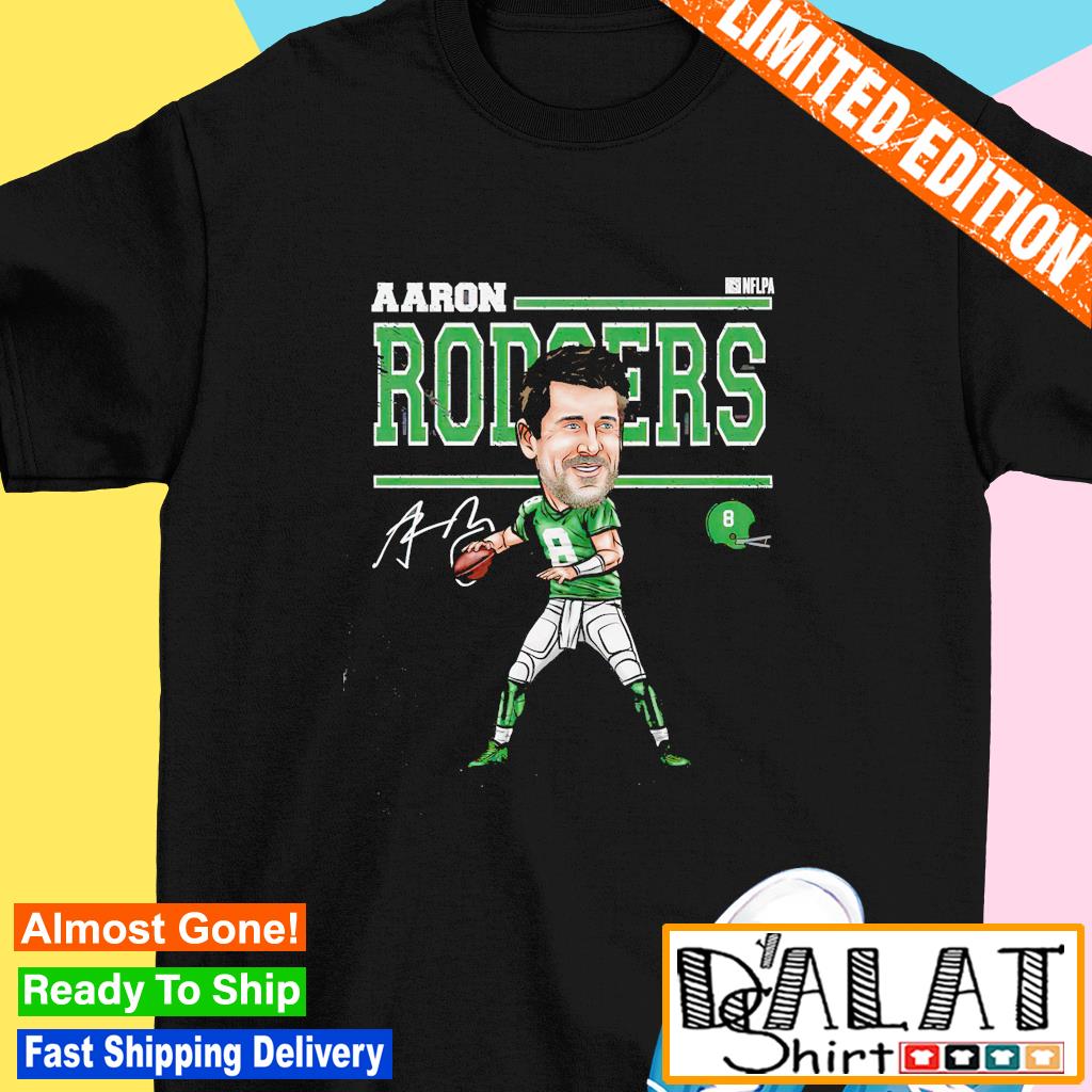 Aaron Rodgers New York Jets signature cartoon shirt, hoodie