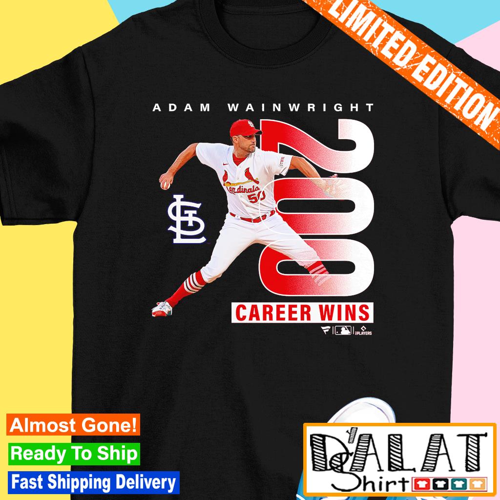 Official St Louis Cardinals Adam Wainwright 200 Career Wins In Mlb Shirt,  hoodie, sweater, long sleeve and tank top