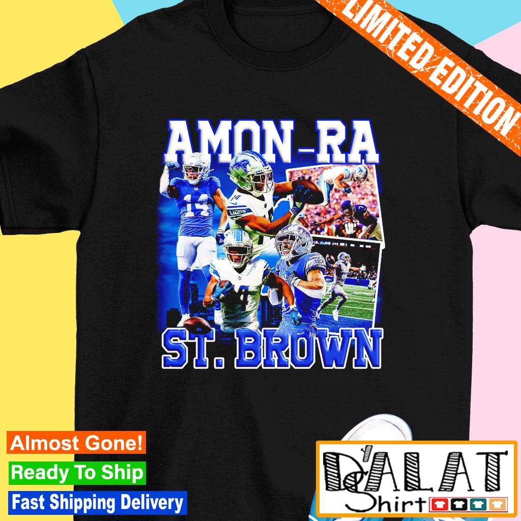 Amon-Ra St. Brown T-Shirt, Detroit Football Men's Premium T-Shirt