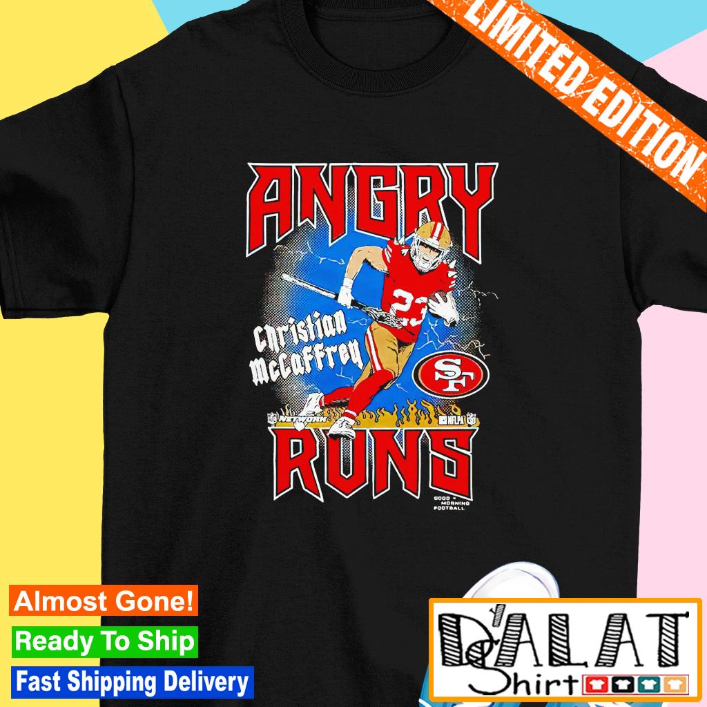 Wenigos Angry Runs Christian McCaffrey Shirt